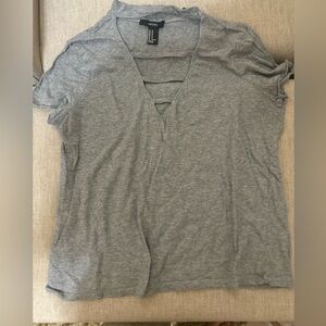 Forever 21 grey crop